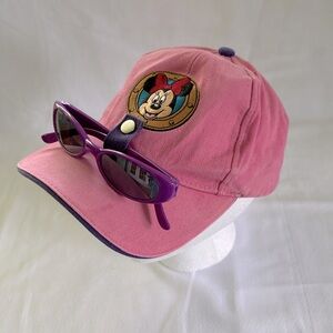 4/$45 Disney Cruise Line Pink Hat Kids Minnie Mouse with Sunglasses